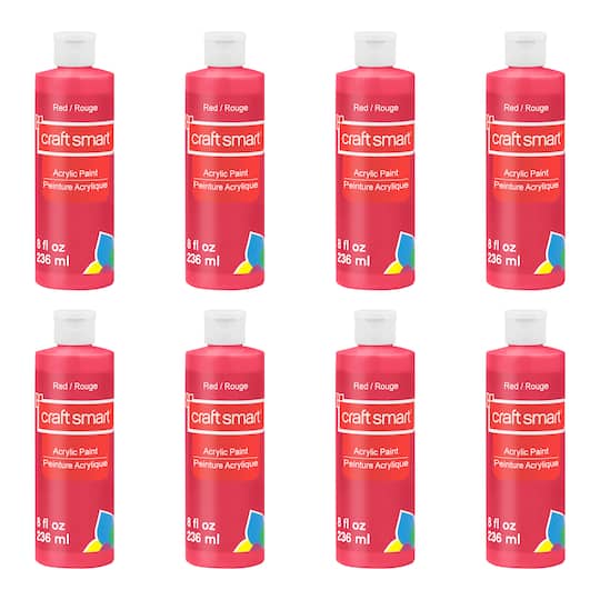 Michaels, 8 Pack: 8oz. Acrylic Paint by Craft Smart® – Category: Acrylic Craft Paints